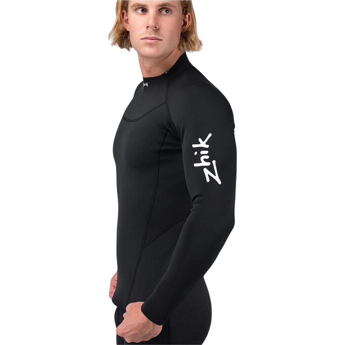 2024 Zhik Mnner Microfleece Neoprenanzug Top DTP-0530-BLK - Black